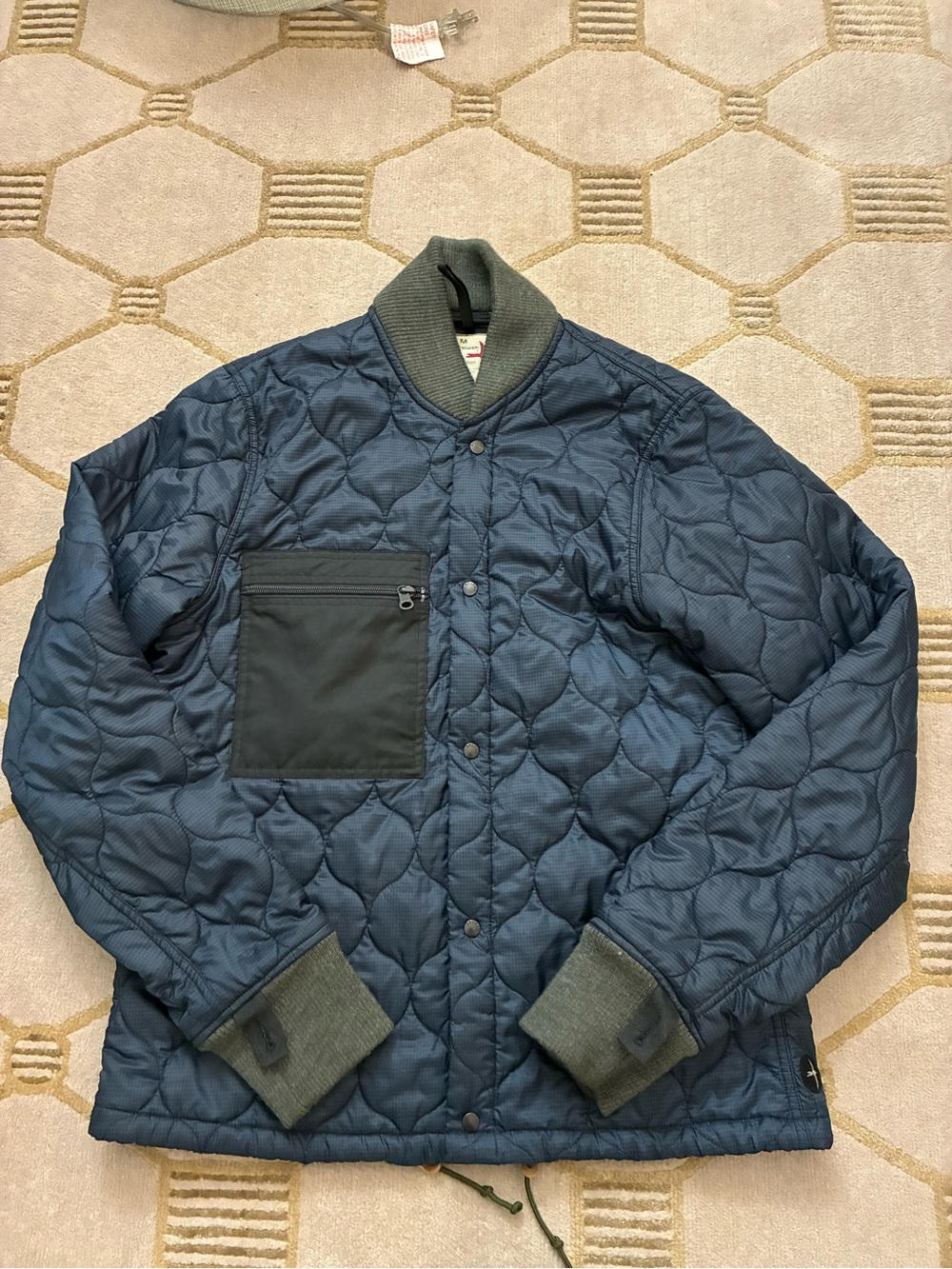 Relwen Quilted Padded Liner Bomber Jacket